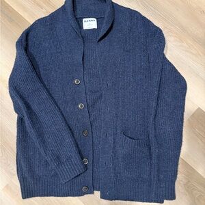 Old Navy Men's Deep Blue Knit Cardigan